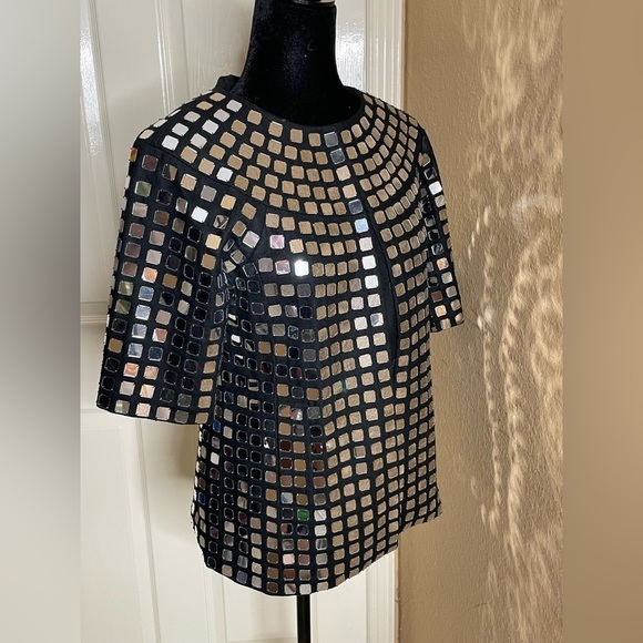 Alice + Olivia Tops - Alice & Olivia Nelle embellished Mirrored top small womens​​​​​​​​​​​​​​